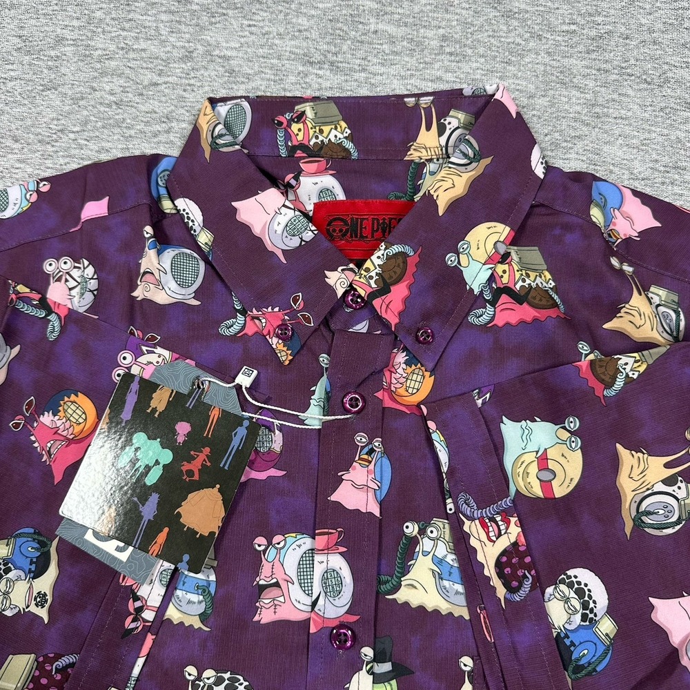 RSVLTS x One Piece Mens Large Puru-Puru-Puru Short Sleeve Stretch Kunuflex NEW